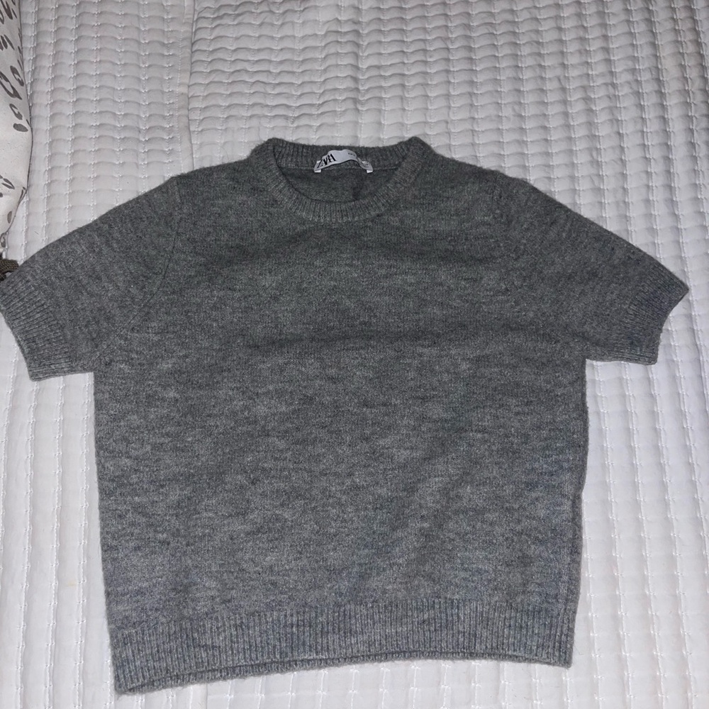 Zara Gray Knit Sweater